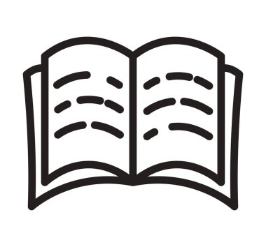 kitap iletişim simgesi simgesi izole edildi