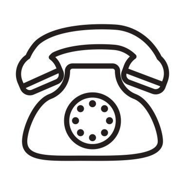 telefon desteği ikon satırı biçimi