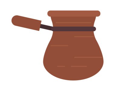 Türk kahvesi pot simgesi izole