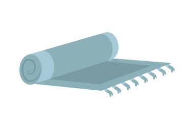 Arap ibadet halısı simgesi izole edildi