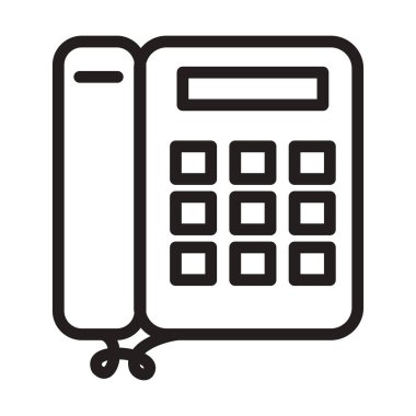 Kişi telefon hattı simgesi izole edildi