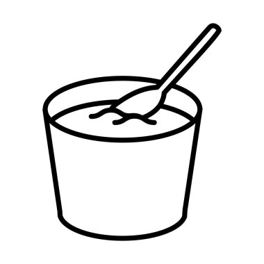 minimalist gıda boyama simgesi