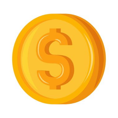 Dolar para birimi simgesi izole edildi