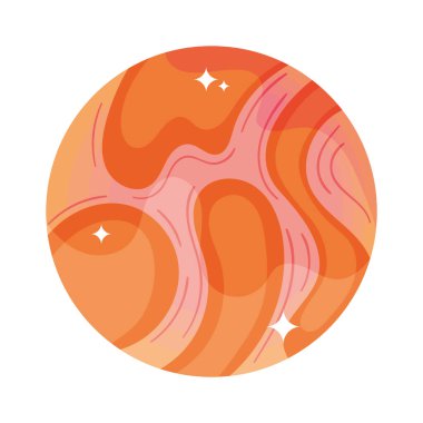 uzay gezegeni izole tasarımı