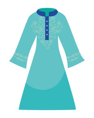 Kurta Hint giysileri izole tasarım