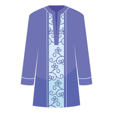 Geleneksel kurta elbise izole tasarımı