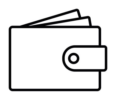 para cüzdanı simgesi satırı izole edildi