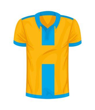 Futbol forması spor üniforması stili izole