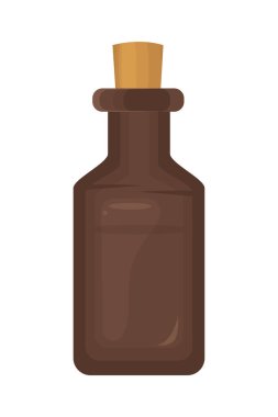 ayurvedic ilaç şişesi izole tasarım