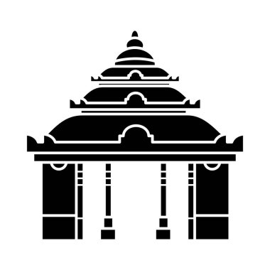 Yeni Vishwanath Tapınağı silueti izole edildi