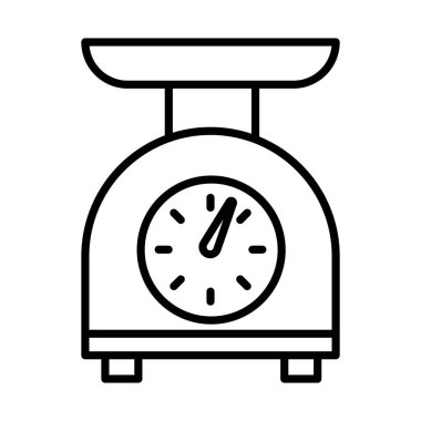 ölçekli mutfak aygıtı simgesi izole edildi