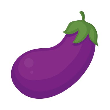 eggplant vegetable icon isolated design