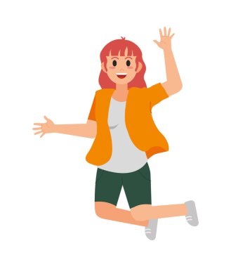 Gençler zıplıyor ve yalnız kutluyor