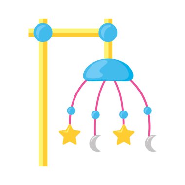 bebek beşiği mobil oyuncak izole simgesi