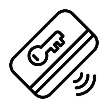 akıllı ev dijital anahtar satırı simgesi