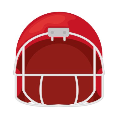 Amerikan futbolu kaskı ekipmanları izole edildi.