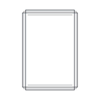 monokrom çerçeve basit izole tasarım