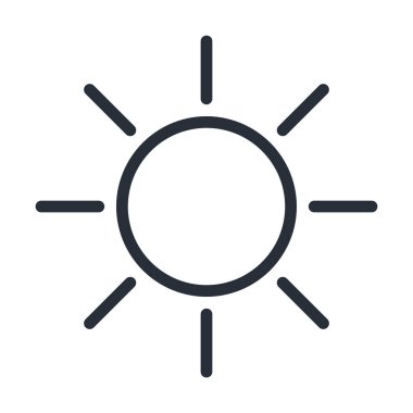 Güneş hava ikonu izole tasarımı