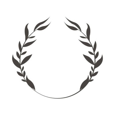 yuvarlak çiçek çerçevesi izole edilmiş simge