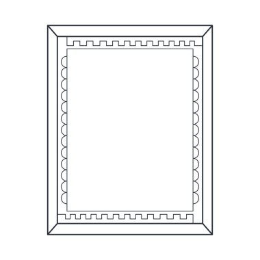monokrom çerçeve vintage biçimi izole edilmiş tasarım