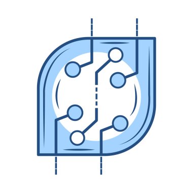 tahta elektrik sistemi izole edilmiş simge