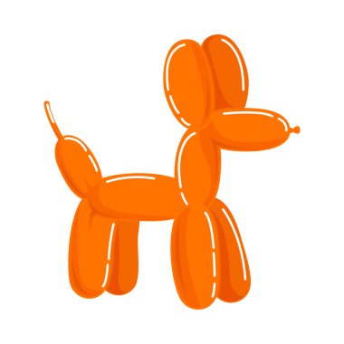 Balonlu bir köpek figürü.