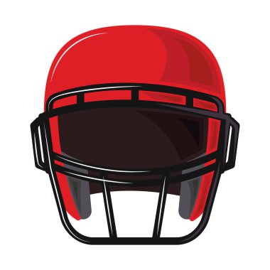 Amerikan futbolu kaskı ekipmanları izole edildi.