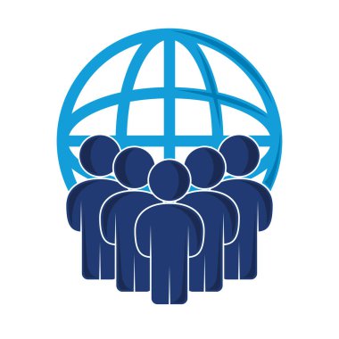 Dünya aşırı nüfus günü izole tasarımı