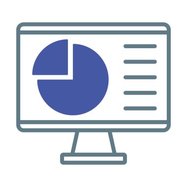 İş zekası ve istatistiksel grafiklere sahip bilgisayar ekranı