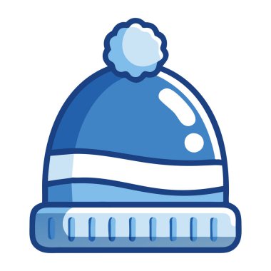 Soğuk hava için ponponlu kışlık bere örülmüş.