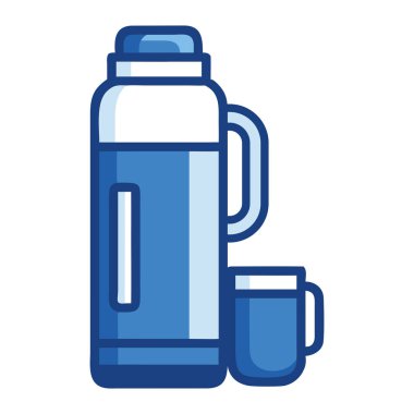 Kış gezilerinde içkileri sıcak tutmak için tasarlanmış büyük yalıtılmış termos.