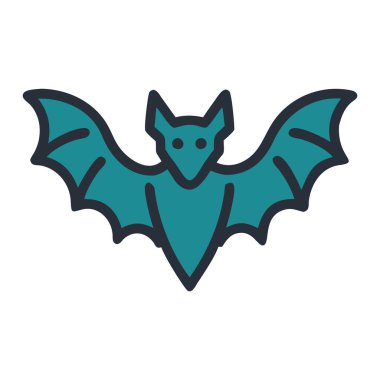 Geceleri ormanda uçan küçük tropikal yarasalar.