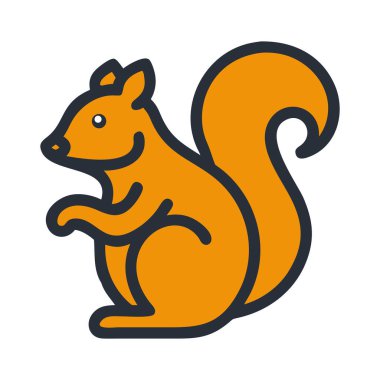 Tropikal ormanlarda ve doğa parklarında bulunan sevimli sincap.