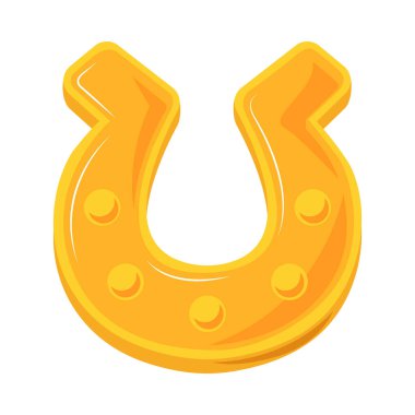 Serveti, korumayı ve refahı temsil eden klasik altın at nalı.