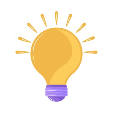 Yaratıcılığın ve yeniliğin sembolü olarak parlayan ampul