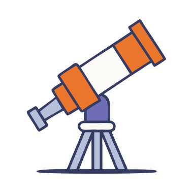 Uzay gözlemi ve yıldızları izlemek için kullanılan klasik astronomik teleskop