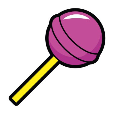 Pop sanat tarzında parlak ve renkli bir şekerleme.