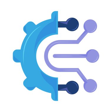 Nöral devre yapay zeka ağı izole edilmiş vektör