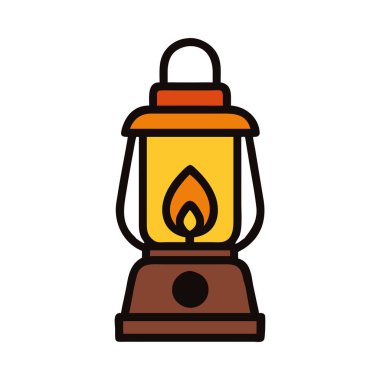 Kamp ve açık hava maceraları için gaz lambası.