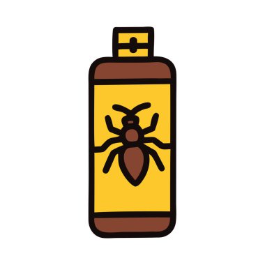 Kamp yapmak için koruyucu böcek kovucu sprey şişesi.