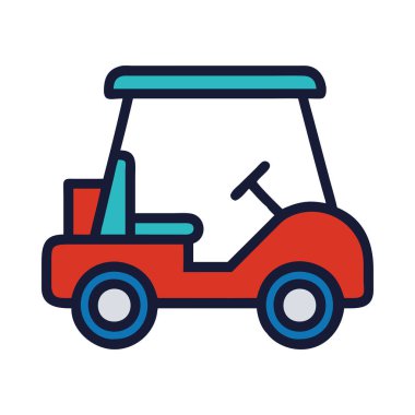 Profesyonel golf arabası rota ulaşımı için.