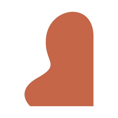 Boho estetiği ile soyut minimal şekil