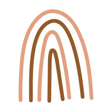 Minimalist soyut gökkuşağı estetiği