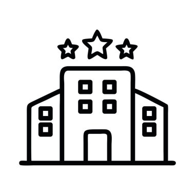 Konaklama için turizm otel simgesi