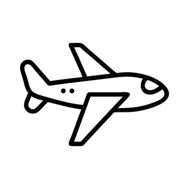 Seyahat için turizm uçağı simgesi