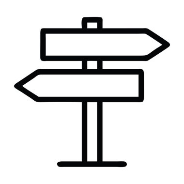 Navigasyon için turizm yön simgesi