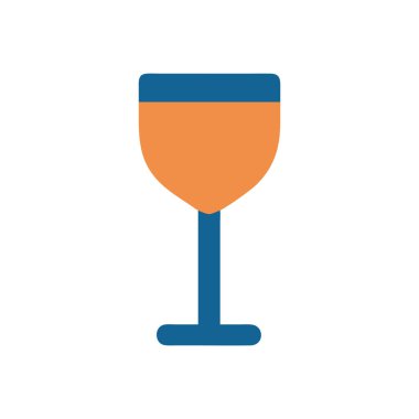 Restoran menüleri için şarap camı simgesi