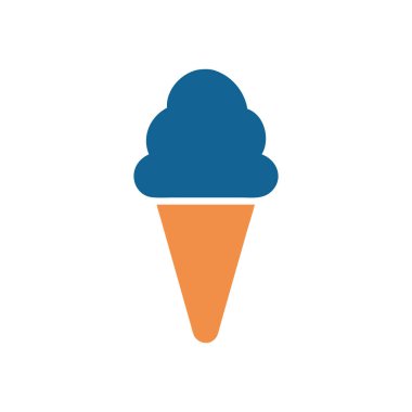 Restoranlar ve tatlı menüleri için dondurma külahı.