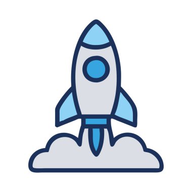 Görevler için uzay keşif roketi kalkışı