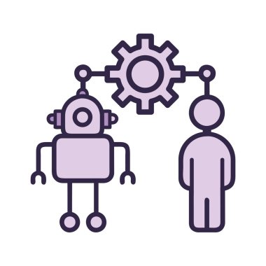 Gelecekçi robot ve insan dişli mekanizmalarıyla işbirliği yapıyor